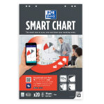 Oxford smartchart recharge chevalet papier blanc uni 6 trous . l. 65 x h. 98cm - bloc 20feuilles - ...