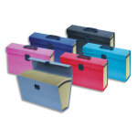 Oxford trieur valise 16 compartiments en carton pellicul, poigne + bouton poussoir. coloris assortis ...