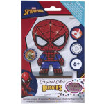Oz international kit figurine spider - man 2d en bois  diamanter : strass scintillants, 1 stylet, cire ...