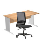 Pack bureau droit pronto bois - l. 160 x p. 80 cm - plateau hêtre - pieds l aluminium + siège tekna tissu ... Pack bureau droit pronto bois - l. 160 x p. 80 cm - plateau hêtre - pieds l aluminium + siège tekna tissu ...