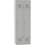 Pack vestiaire colonne d�part + suivant - industrie propre h. 180 x l. 60 x p. 50 cm - gris clair