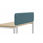 Panneau - écran acoustique frontal solange pour bureau l. 160 x h. 40 cm - tissu bleu denim - fixations ... Panneau - écran acoustique frontal solange pour bureau l. 160 x h. 40 cm - tissu bleu denim - fixations ...