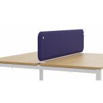 Panneau - �cran acoustique frontal solange pour bureau bench l. 160 x h. 40 cm - tissu bleu marine - ...
