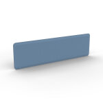 Panneau - �cran acoustique moody pour bureau bench l. 140 cm tissu bleu - fixation noire