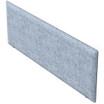 Panneau - ecran acoustique moody pour bureau bench l. 160 x l. 40 cm pet recycl� bleu azur - fixation ...