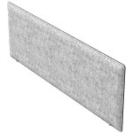 Panneau - ecran acoustique moody pour bureau bench l. 160 x l. 40 cm pet recycl� gris clair - fixation ...