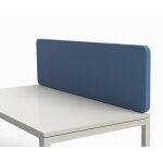 Panneau écran sato pour bureau simple l. 120 cm - tissu bleu clair pince aluminium Panneau écran sato pour bureau simple l. 120 cm - tissu bleu clair pince aluminium