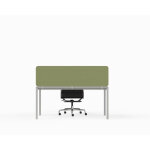 Panneau écran sato pour bureau simple l. 140 cm - tissu vert forêt pince aluminium Panneau écran sato pour bureau simple l. 140 cm - tissu vert forêt pince aluminium