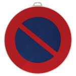 Panneau interdiction de stationner diam�tre 45 cm polystyr�ne antichoc