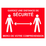Panneau signalisation a4 polystyrène rigide gardez une distance de sécurité - 210 x 297 mm rouge Panneau signalisation a4 polystyrène rigide gardez une distance de sécurité - 210 x 297 mm rouge