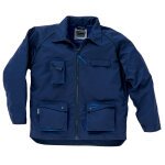 Panoply veste de travail bleu marine et bleu roi mach 2 deltaplus, taille xxl