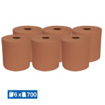 Papeco bobines chamois recycles 700 formats, lot de 6 bobines