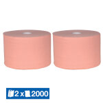Papeco bobine d'essuyage chamois 2000 formats, lot de 2