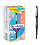 Paper mate flair original stylo feutre  capuchon pointe moyenne 1 mm - noir - pack de 30 + 6 offerts ...