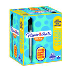 Paper mate inkjoy 100 rt stylo bille rtractable pointe moyenne 1 mm noir - bote de 80 + 20 offerts