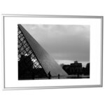 Cadre photo en aluminium, (l)400x(h)500 mm, argent