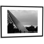 Paperflow cadre photo contour aluminium coloris noir, plaque en plexiglas. format 30 x 42 cm