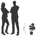 Plante artificielle 'pivoine', (h)550 mm, rose