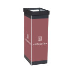 Paperflow poubelle de tri sélectif pour le recyclage des cartouches - 60l - terracotta corps noir Paperflow poubelle de tri sélectif pour le recyclage des cartouches - 60l - terracotta corps noir