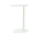Paperflow table d'appoint easydesk mtal, diamtre 40 cm - blanc