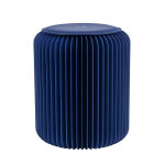 Paperflow tabouret pliable flexistool design accord�on h. 42 avec son coussin - bleu