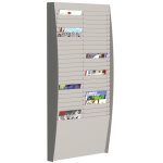 Paperflow trieur mural vertical 50 cases (2x25) a4 - gris