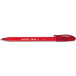 Papermate stylo bille  capuchon, pointe moyenne, corps triangulaire plastique couleur, encre ulv rouge. ...
