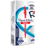 Papermate stylo - bille effaable - replay - pointe moyenne - rouge