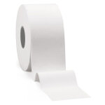 Papier toilette jumbo bobine mini blanc 170 m - lot de 12