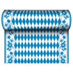 Papstar chemin de table 'bleu / blanc', (l)400 x (l)24 m