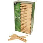 Touillette 'pure', longueur, 130 mm, en bois