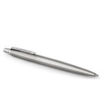 Parker jotter - stylo bille rtractable pointe moyenne corps acier chrom - encre bleue