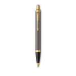 Parker stylo bille im prmium warm grey gt - gris mtallis et or
