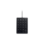 Pav numrique 21 touches filaire usb - a kensington - touches ractives et silencieuses - noir