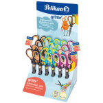 Pelikan griffix ciseaux d'�cole, pointu, pr�sentoir de 12