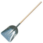 Pelle aluminium t�te 33 cm manche en bois 1, 20 m