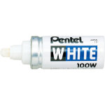Pentel 100w - marqueur peinture pointe ogive large 6, 6 mm - blanc
