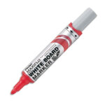Pentel marqueur effaable sec tableaux blancs pointe ogive large encre liquide base alcool rouge maxiflo ...