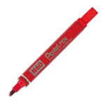 Pentel marqueur permanent pointe biseau corps métal encre rouge indélébile n60 Pentel marqueur permanent pointe biseau corps métal encre rouge indélébile n60