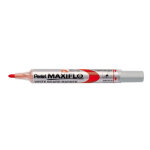 Pentel marqueur tableau blanc maxiflo pointe ogive fine largeur de trait 1, 1mm - rouge