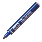 Pentel n50 - marqueur permanent pointe ogive trait 1, 5 mm - bleu
