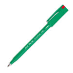 Pentel stylo feutre  bille pointe plastique 0, 6 mm encre rouge corps plastique vert r 56