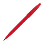 Pentel stylo feutre pointe en acrylique largeur de trait 0, 8 mm encre rouge sign pen s520