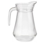 Pichet en verre 100 cl - transparent - lot de 6 Pichet en verre 100 cl - transparent - lot de 6
