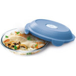 Picnik assiette � d�jeuner concept, en verre, bleu