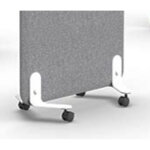 Pieds à roulettes de cloison acoustique solange - jeu de 2 Pieds à roulettes de cloison acoustique solange - jeu de 2