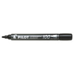 Pilot 100 marqueur permanent pointe ogive 1 mm noir