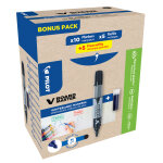 Pilot begreen marqueur pour tableaux blancs v board master begreen - pointe 2. 3 mm - noir - pack de ...