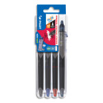 Pilot etuis de 4 rollers effaçables rétractable frixion. pointe aiguille. noir, bleu, rouge, bleu nuit. ... Pilot etuis de 4 rollers effaçables rétractable frixion. pointe aiguille. noir, bleu, rouge, bleu nuit. ...