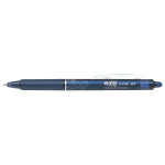 Pilot frixion clicker stylo roller rtractable encre gel effaable pointe moyenne 0, 7 mm bleu nuit
